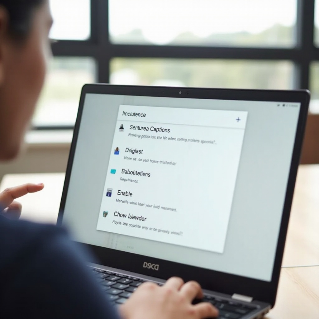 wie aktiviert man Untertitel auf einem HP Chromebook